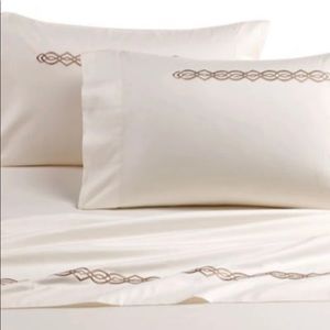 Boho Embroidered- Pillow Case Ivory/Caramel